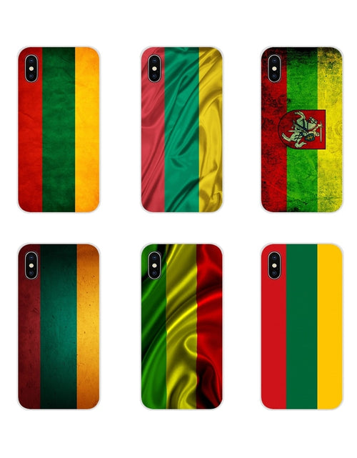 Load image into Gallery viewer, For Samsung Galaxy A5 A6S A7 A8 A9S Star J4 J6 J7 J8 Prime Plus 2018 Hanging Lithuania flag Lithuanian banners Accessories Cases
