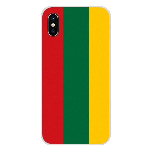 For Samsung Galaxy A5 A6S A7 A8 A9S Star J4 J6 J7 J8 Prime Plus 2018 Hanging Lithuania flag Lithuanian banners Accessories Cases