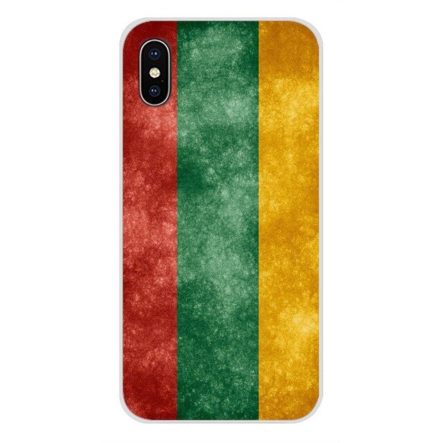 For Samsung Galaxy A5 A6S A7 A8 A9S Star J4 J6 J7 J8 Prime Plus 2018 Hanging Lithuania flag Lithuanian banners Accessories Cases