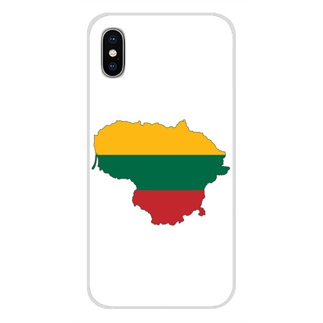 For Samsung Galaxy A5 A6S A7 A8 A9S Star J4 J6 J7 J8 Prime Plus 2018 Hanging Lithuania flag Lithuanian banners Accessories Cases
