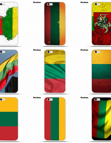 Perciron For Xiaomi Redmi Note 2 3 3S 4 4A 4X 5 5A 6 6A Pro Plus TPU Design Lithuania Flag