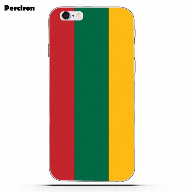 Perciron For Xiaomi Redmi Note 2 3 3S 4 4A 4X 5 5A 6 6A Pro Plus TPU Design Lithuania Flag