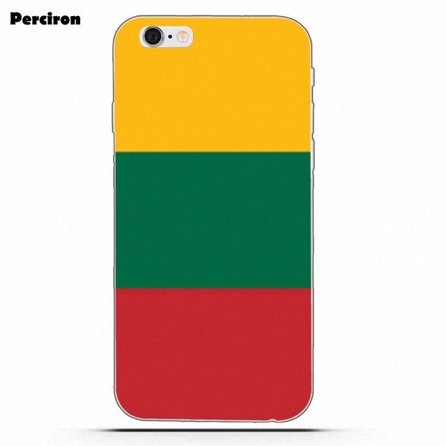 Perciron For Xiaomi Redmi Note 2 3 3S 4 4A 4X 5 5A 6 6A Pro Plus TPU Design Lithuania Flag