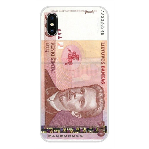 Load image into Gallery viewer, For Xiaomi Mi6 A1 5X 6X Redmi Note 5 5A 4X 4A 4 3 Plus Pro pocophone F1 Transparent Soft Skin Case Lithuania Litas Money LTL Art
