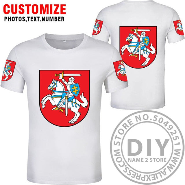 LITHUANIA t shirt diy free custom country name number ltu t-shirt nation flag lt lietuva lietuvos lithuanian print photo clothes