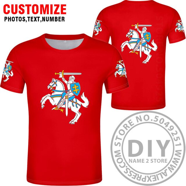 LITHUANIA t shirt diy free custom country name number ltu t-shirt nation flag lt lietuva lietuvos lithuanian print photo clothes