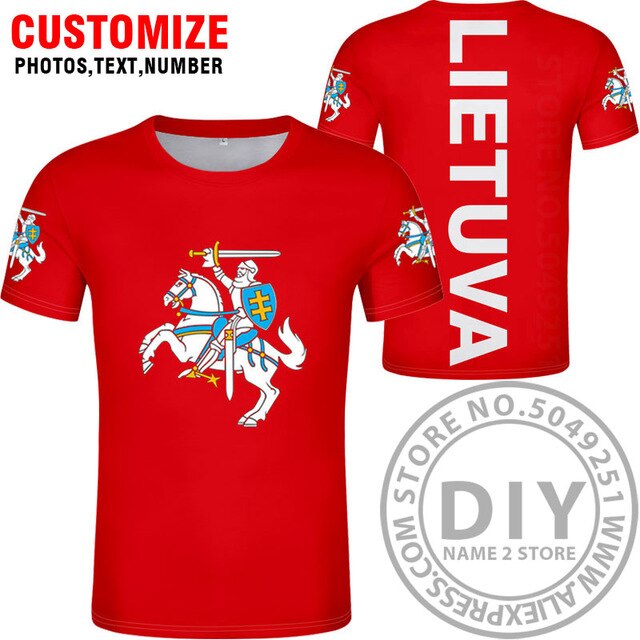 LITHUANIA t shirt diy free custom country name number ltu t-shirt nation flag lt lietuva lietuvos lithuanian print photo clothes