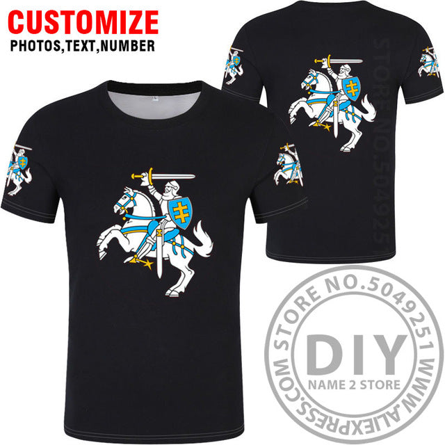 LITHUANIA t shirt diy free custom country name number ltu t-shirt nation flag lt lietuva lietuvos lithuanian print photo clothes