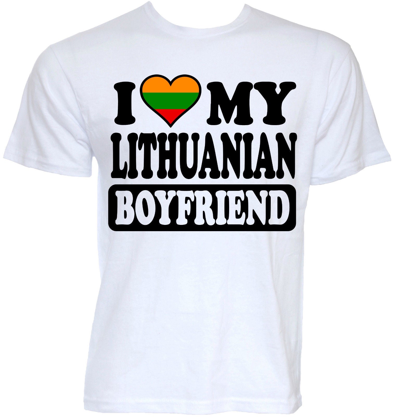 MENS FUNNY COOL NOVELTY LITHUANIAN BOYFRIEND LITHUANIA FLAG JOKE GIFTS T-SHIRTS Print T Shirt Harajuku Short Sleeve Men Top