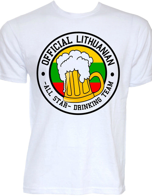 Load image into Gallery viewer, MENS FUNNY COOL NOVELTY LITHUANIAN BEER TEAM LITHUANIA FLAG JOKE T-SHIRTS GIFTS T Shirt Men Tees Brand Clothing Funny
