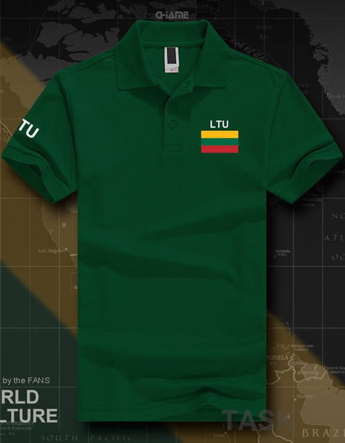 Load image into Gallery viewer, Lithuania Lithuanian polo shirts men short sleeve white brands printed for country 2017 cotton nation team LTU Lietuva Lietuvos
