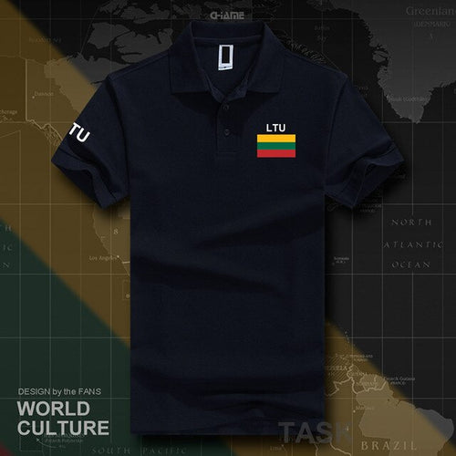 Load image into Gallery viewer, Lithuania Lithuanian polo shirts men short sleeve white brands printed for country 2017 cotton nation team LTU Lietuva Lietuvos
