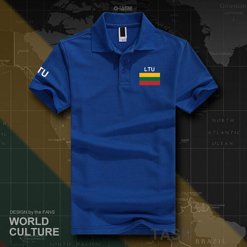 Load image into Gallery viewer, Lithuania Lithuanian polo shirts men short sleeve white brands printed for country 2017 cotton nation team LTU Lietuva Lietuvos
