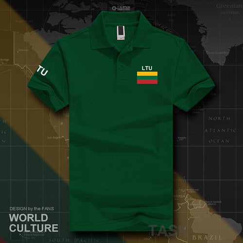 Load image into Gallery viewer, Lithuania Lithuanian polo shirts men short sleeve white brands printed for country 2017 cotton nation team LTU Lietuva Lietuvos

