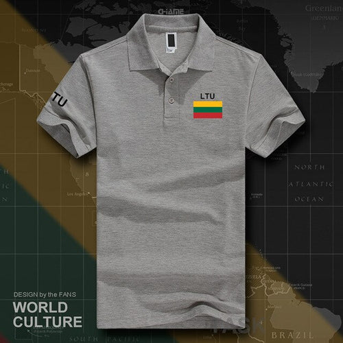 Load image into Gallery viewer, Lithuania Lithuanian polo shirts men short sleeve white brands printed for country 2017 cotton nation team LTU Lietuva Lietuvos
