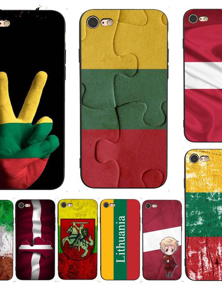 Yinuoda For iphone 7 6 X Case Latvia Lithuania Flag Splendid Phone Accessories Case for iPhone 7 X 6 6S 8 Plus X 5 XS XR Case