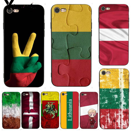 Yinuoda For iphone 7 6 X Case Latvia Lithuania Flag Splendid Phone Accessories Case for iPhone 7 X 6 6S 8 Plus X 5 XS XR Case