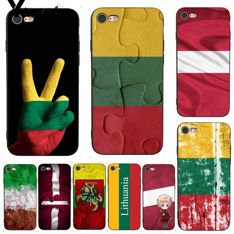 Yinuoda For iphone 7 6 X Case Latvia Lithuania Flag Splendid Phone Accessories Case for iPhone 7 X 6 6S 8 Plus X 5 XS XR Case
