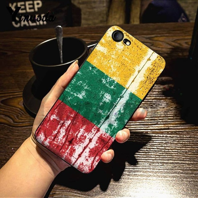 Yinuoda For iphone 7 6 X Case Latvia Lithuania Flag Splendid Phone Accessories Case for iPhone 7 X 6 6S 8 Plus X 5 XS XR Case