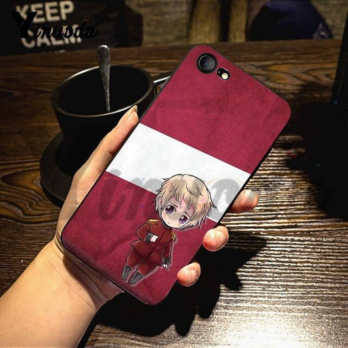 Load image into Gallery viewer, Yinuoda For iphone 7 6 X Case Latvia Lithuania Flag Splendid Phone Accessories Case for iPhone 7 X 6 6S 8 Plus X 5 XS XR Case
