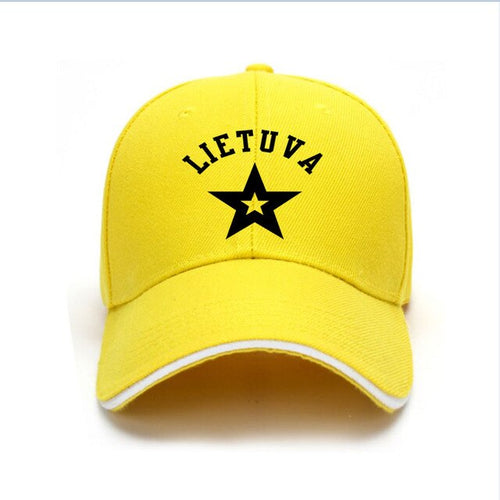 Load image into Gallery viewer, LITHUANIA men youth diy free custom name photo country ltu casual hat nation flag lt lietuva lietuvos lithuanian baseball cap
