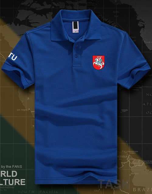 Load image into Gallery viewer, Lithuania Lithuanian LTU Lietuva Lietuvos polo shirts men short sleeve white brands printed for country cotton nation clothes 20
