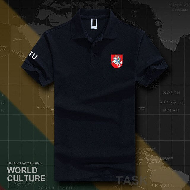 Lithuania Lithuanian LTU Lietuva Lietuvos polo shirts men short sleeve white brands printed for country cotton nation clothes 20