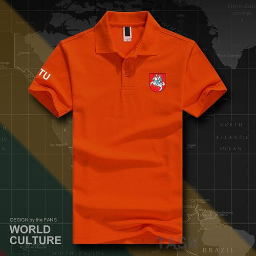 Load image into Gallery viewer, Lithuania Lithuanian LTU Lietuva Lietuvos polo shirts men short sleeve white brands printed for country cotton nation clothes 20
